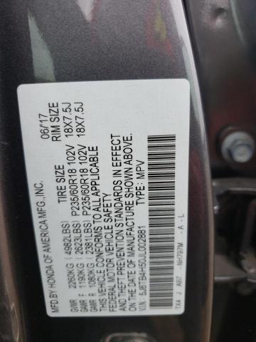 Photo 10 from auction – 2018 ACURA RDX TECHNO with VIN 5J8TB4H50JL002881