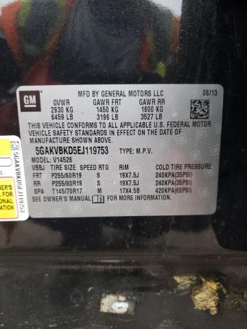 Photo 10 from auction – 2014 BUICK ENCLAVE with VIN 5GAKVBKD5EJ119753