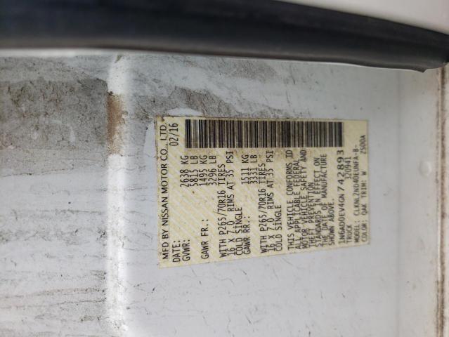 Photo 10 from auction – 2016 NISSAN FRONTIER S with VIN 1N6AD0EV4GN742893