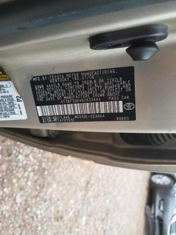 Photo 10 from auction – 2006 TOYOTA CAMRY LE with VIN 4T1BF32K46U633444
