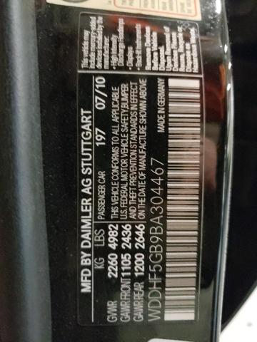 Photo 10 from auction – 2011 MERCEDES-BENZ E 350 with VIN WDDHF5GB9BA304467