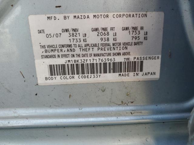 Photo 10 from auction – 2007 MAZDA 3 I with VIN JM1BK32F171763963