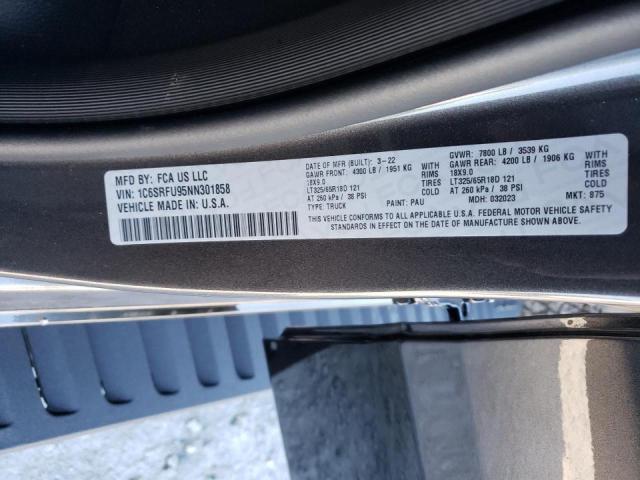 Photo 10 from auction – 2022 RAM 1500 TRX with VIN 1C6SRFU95NN301858