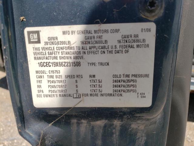 Photo 10 from auction – 2006 CHEVROLET SILVERADO with VIN 1GCEC19X66Z231508