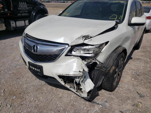 Photo 9 from auction – 2015 ACURA MDX TECHNO with VIN 5FRYD3H43FB003807