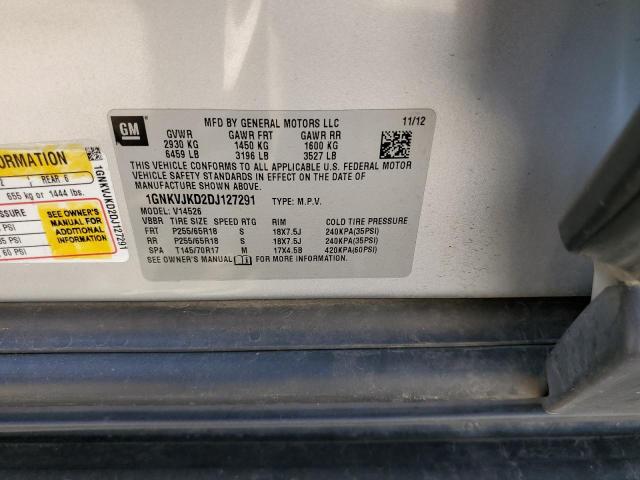 Photo 10 from auction – 2013 CHEVROLET TRAVERSE L with VIN 1GNKVJKD2DJ127291