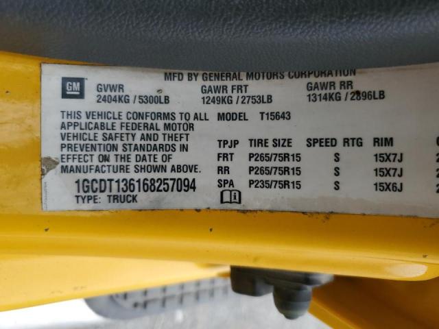 Photo 10 from auction – 2006 CHEVROLET COLORADO with VIN 1GCDT136168257094