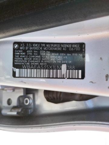 Photo 10 from auction – 2001 BMW X5 3.0I with VIN WBAFA535X1LM63188