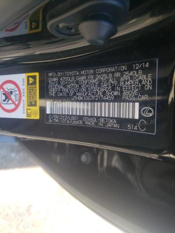 Photo 10 from auction – 2015 LEXUS ES 350 with VIN JTHBK1GG7F2174459