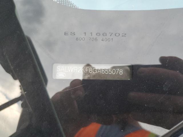 Zdjęcie 10 z aukcji – 2016 LAND ROVER RANGE ROVE z VIN SALWR2KF8GA655078