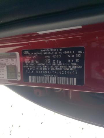 Photo 10 from auction – 2018 KIA OPTIMA SX with VIN 5XXGW4L2XJG214401