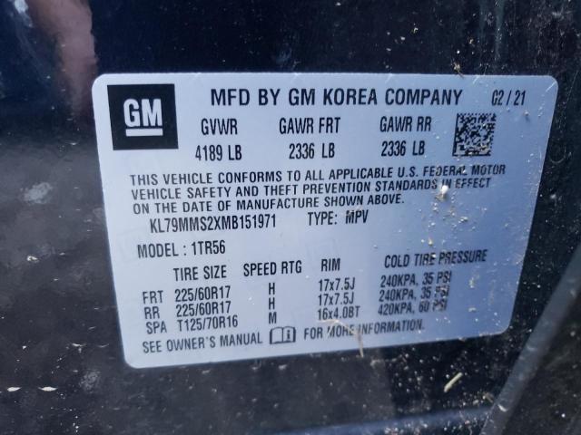 Photo 10 from auction – 2021 CHEVROLET TRAILBLAZE with VIN KL79MMS2XMB151971