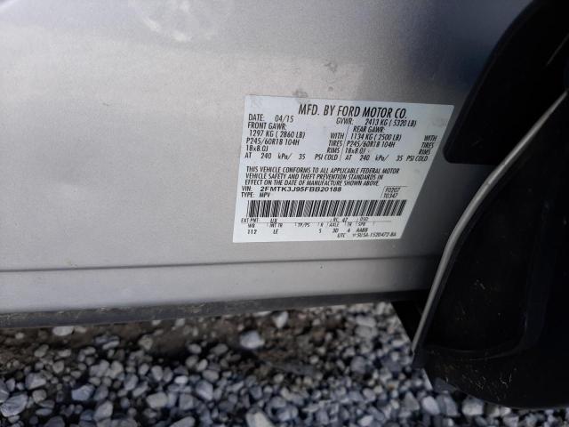 Photo 10 from auction – 2015 FORD EDGE SEL with VIN 2FMTK3J95FBB20188
