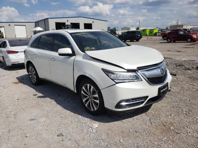 ACURA MDX TECHNO 2015 with VIN 5FRYD3H43FB003807 - Photo from auction