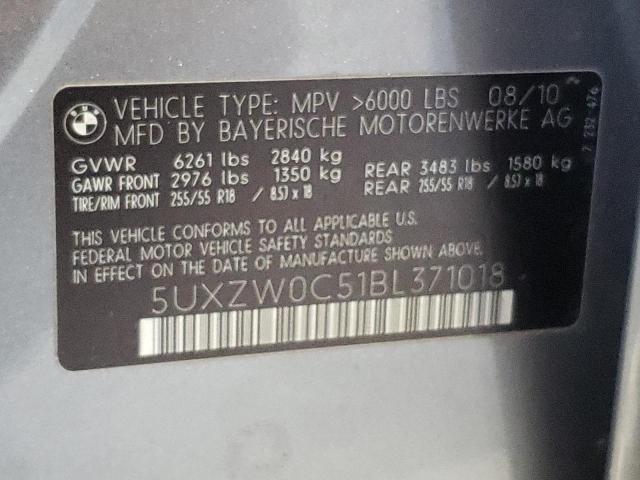 Photo 10 from auction – 2011 BMW X5 XDRIVE3 with VIN 5UXZW0C51BL371018