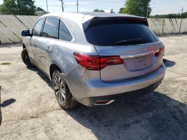 Photo 3 from auction – 2016 ACURA MDX TECHNO with VIN 5FRYD4H47GB027342