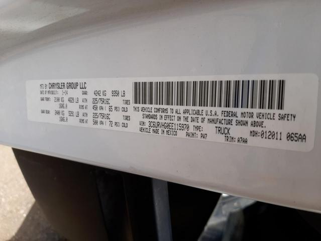 Photo 10 from auction – 2014 RAM PROMASTER with VIN 3C6URVHG0EE115970