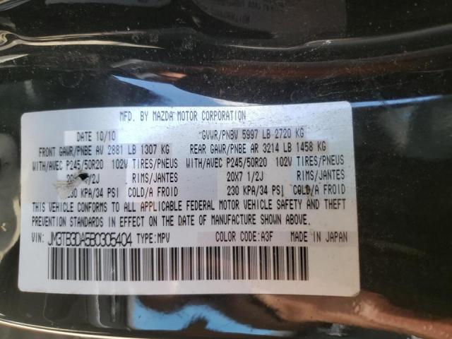 Photo 10 from auction – 2011 MAZDA CX-9 with VIN JM3TB3DA5B0305404