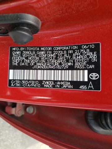 Photo 10 from auction – 2010 TOYOTA PRIUS with VIN JTDKN3DU9A5182729