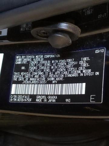 Photo 10 from auction – 2013 TOYOTA 4RUNNER SR with VIN JTEBU5JR8D5136551