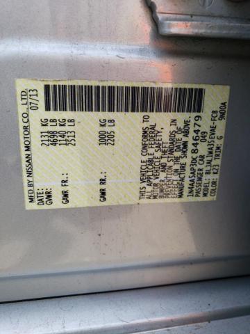Photo 10 from auction – 2013 NISSAN MAXIMA S with VIN 1N4AA5AP3DC846479