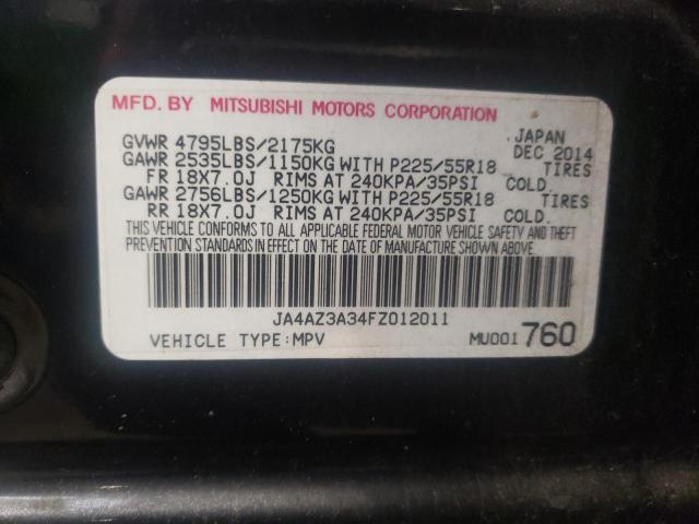Photo 10 from auction – 2015 MITSUBISHI OUTLANDER with VIN JA4AZ3A34FZ012011
