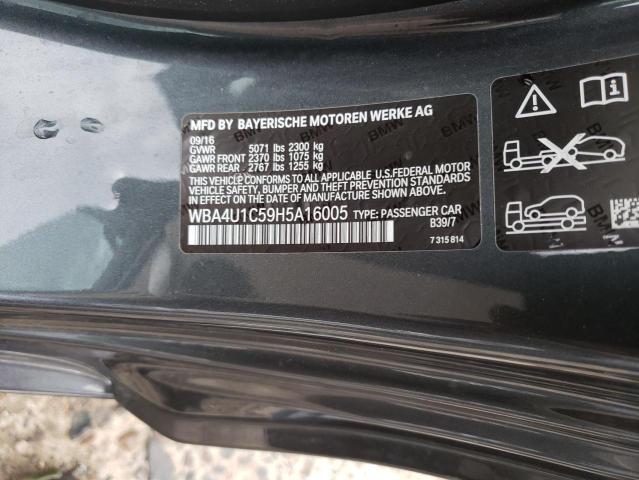 Photo 10 from auction – 2017 BMW 440XI with VIN WBA4U1C59H5A16005