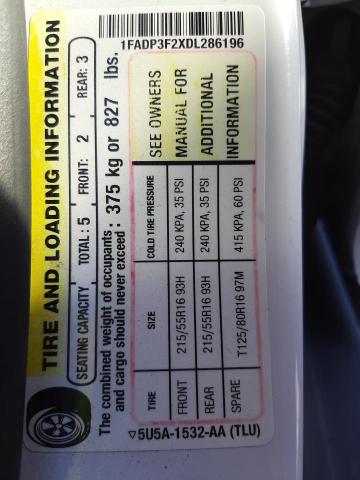 Photo 10 from auction – 2013 FORD FOCUS SE with VIN 1FADP3F2XDL286196