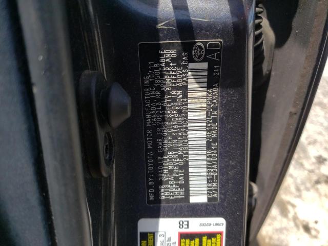 Photo 10 from auction – 2011 TOYOTA COROLLA BA with VIN 2T1BU4EE7BC710014