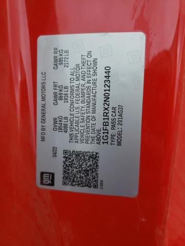 Photo 10 from auction – 2022 CHEVROLET CAMARO LS with VIN 1G1FB1RX2N0123440