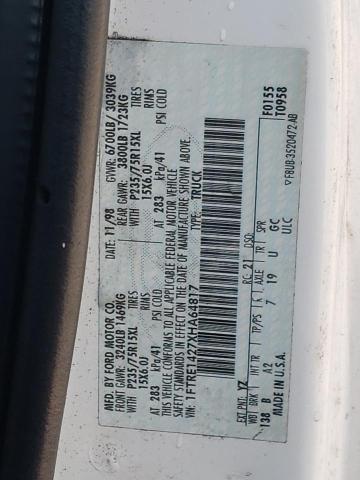Photo 10 from auction – 1999 FORD ECONOLINE with VIN 1FTRE1427XHA64817