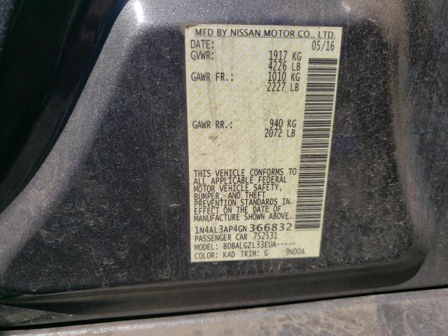 Photo 10 from auction – 2016 NISSAN ALTIMA 2.5 with VIN 1N4AL3AP4GN366832