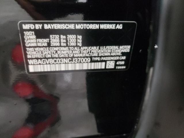 Photo 10 from auction – 2022 BMW M850XI with VIN WBAGV8C03NCJ37009