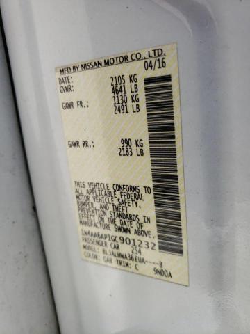 Photo 10 from auction – 2016 NISSAN MAXIMA 3.5 with VIN 1N4AA6AP1GC901232