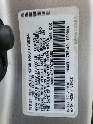 Photo 10 from auction – 2009 TOYOTA COROLLA BA with VIN 1NXBU40E79Z061265