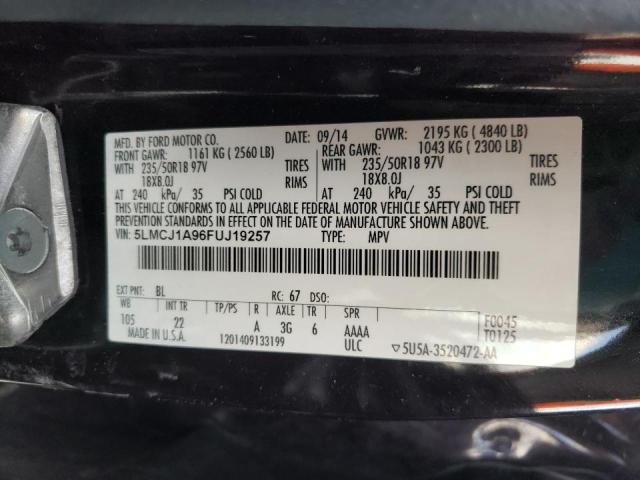 Photo 10 from auction – 2015 LINCOLN MKC with VIN 5LMCJ1A96FUJ19257