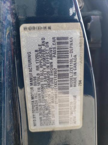 Photo 10 from auction – 1999 TOYOTA COROLLA VE with VIN 2T1BR12E1XC112657