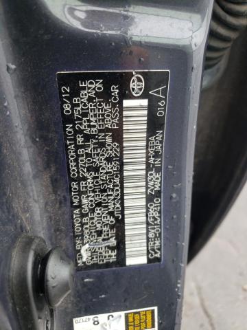 Foto 10 de la subasta – 2012 TOYOTA PRIUS con VIN JTDKN3DU4C1591229