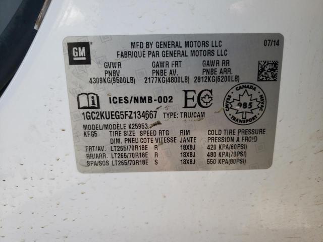 Photo 10 from auction – 2015 CHEVROLET SILVERADO with VIN 1GC2KUEG5FZ134667