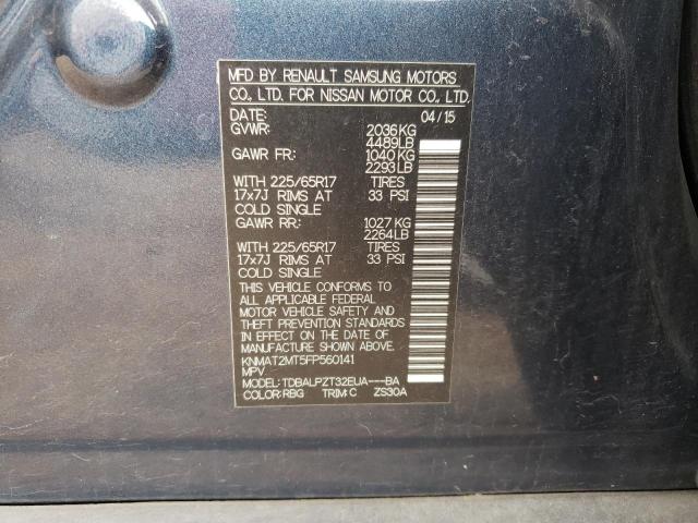 Photo 10 from auction – 2015 NISSAN ROGUE S with VIN KNMAT2MT5FP560141