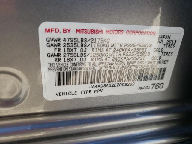 Photo 10 from auction – 2014 MITSUBISHI OUTLANDER with VIN JA4AD3A32EZ009332