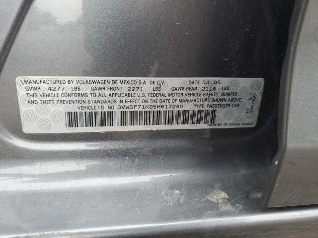 Photo 10 from auction – 2005 VOLKSWAGEN NEW JETTA with VIN 3VWSF71K05M617240
