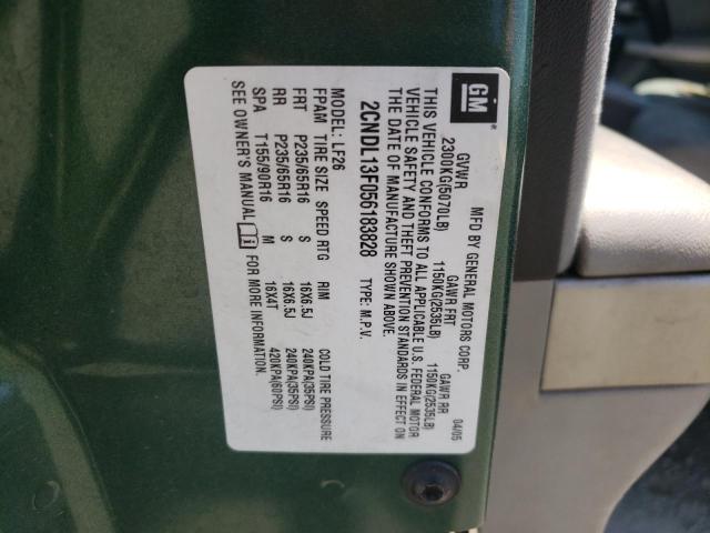 Photo 10 from auction – 2005 CHEVROLET EQUINOX LS with VIN 2CNDL13F056183828