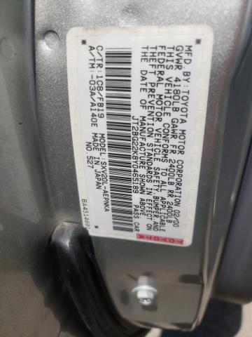 Photo 10 from auction – 2000 TOYOTA CAMRY CE with VIN JT2BG22K8Y0465189