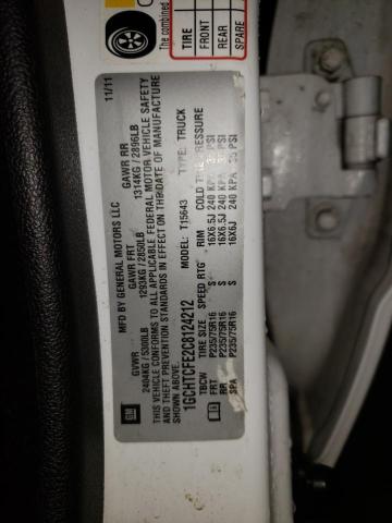 Photo 10 from auction – 2012 CHEVROLET COLORADO L with VIN 1GCHTCFE2C8124212