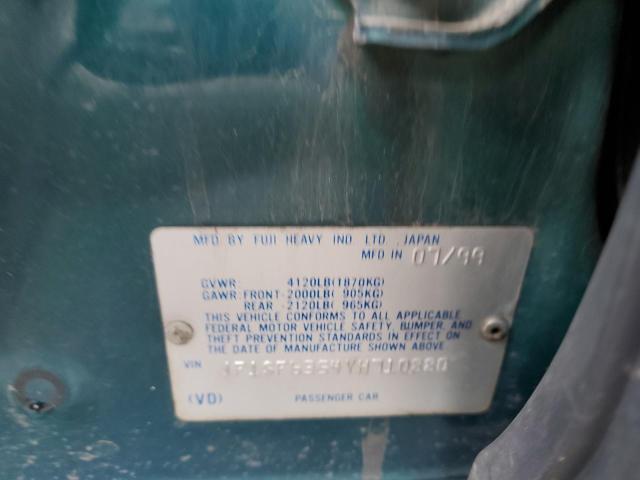 Photo 10 from auction – 2000 SUBARU FORESTER L with VIN JF1SF6354YH710880
