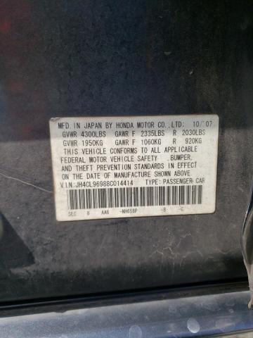 Photo 10 from auction – 2008 ACURA TSX with VIN JH4CL96988C014414