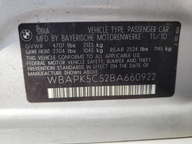 Photo 10 from auction – 2011 BMW 328 XI SUL with VIN WBAPK5C52BA660922