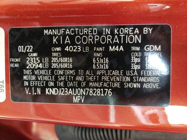 Photo 10 from auction – 2022 KIA SOUL LX with VIN KNDJ23AU0N7828176