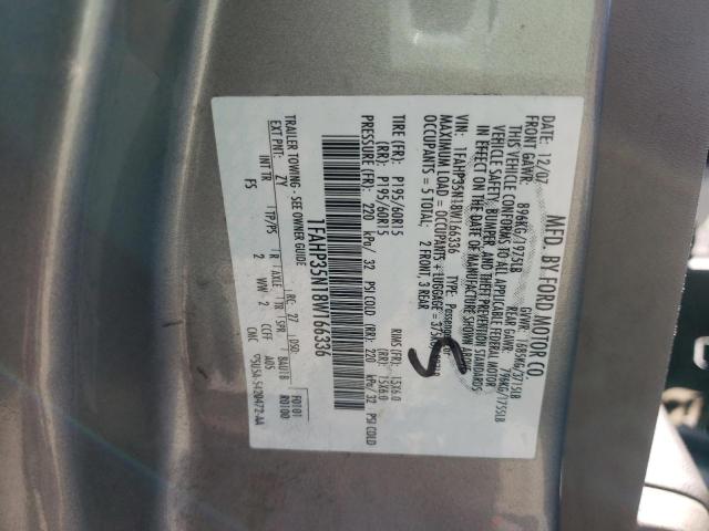 Photo 10 from auction – 2008 FORD FOCUS SE with VIN 1FAHP35N18W166336